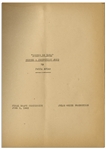 Moe Howard's Personally Owned Script for the 1943 Three Stooges Film ''Dizzy Detectives'', with Working Title ''Idiots De Luxe''